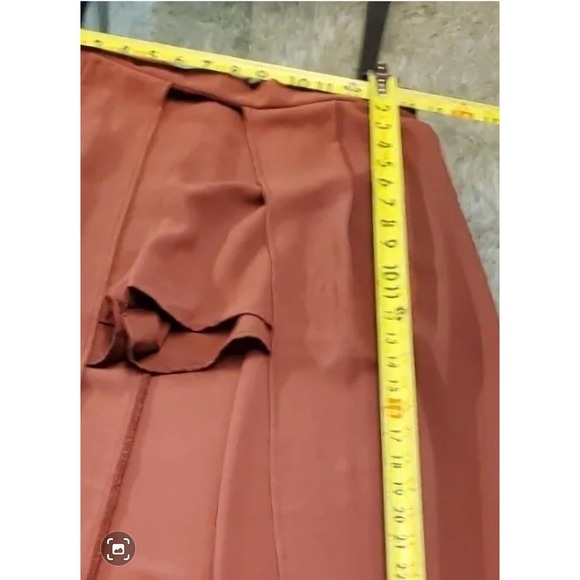 Windsor Pink High Waist Back Zip A-Line Pleated Maxi Skirt With Shorts Size S - Picture 9 of 9